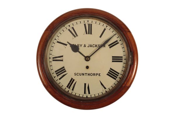 A VICTORIAN FUSEE WALL CLOCK