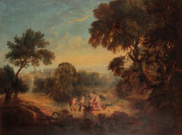 MANNER OF THOMAS GAINSBOROUGH (1727-1788) Children playing in a river