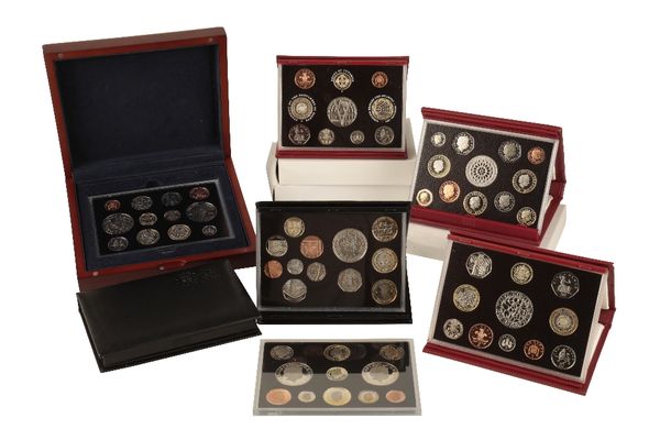 A COLLECTION OF SILVER PROOF COIN COLLECTIONS