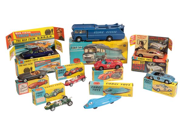 CORGI MAJOR TOYS ECURIE ECOSSE RACING CAR TRANSPORTER (1126) AND OTHERS