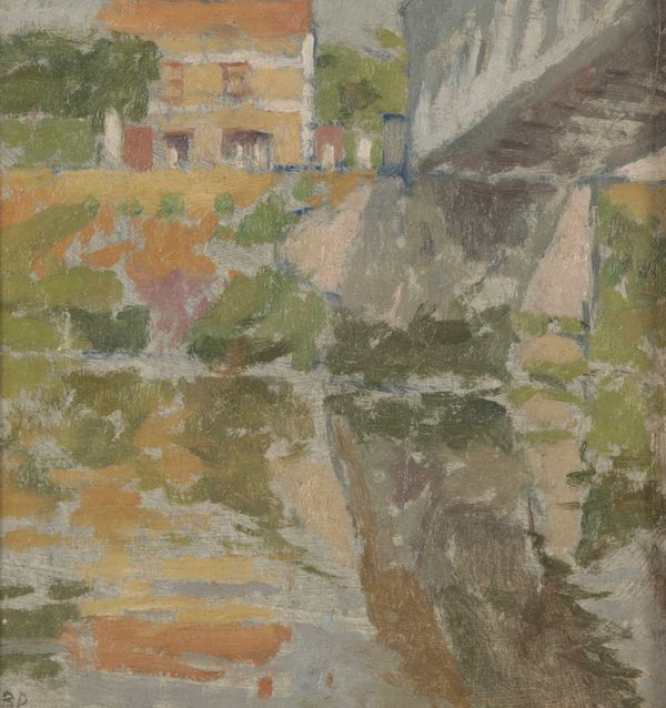 * BERNARD DUNSTAN (1920-2017) 'Bridge at Bennecourt, 1967'
