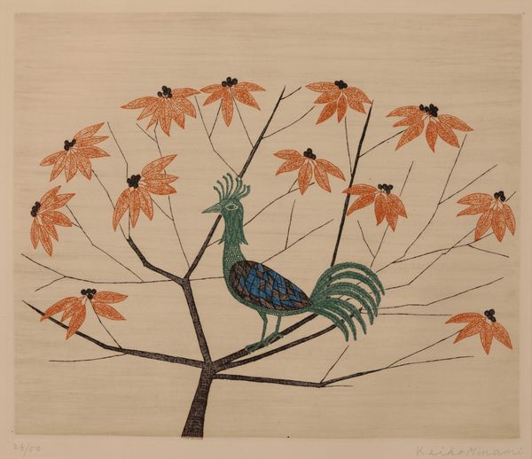 * KEIKO MINAMI (1909/11-2004) 'A Green Bird'