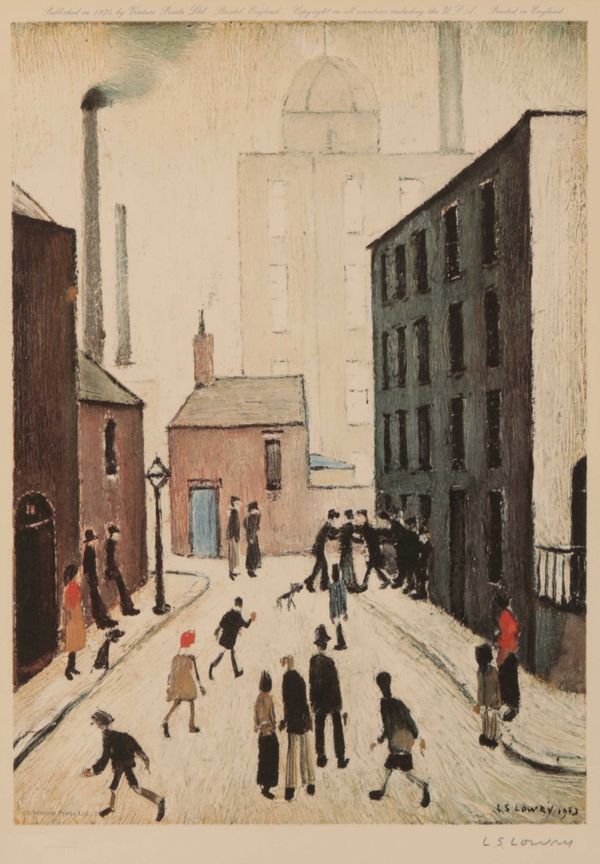 * LAURENCE STEPHEN LOWRY (1887-1976) 'Industrial Scene'