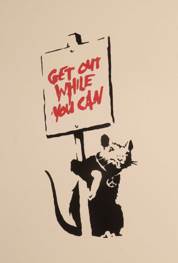 * WEST COUNTRY PRINCE AFTER BANKSY (B. 1974) 'Get Out While You Can'