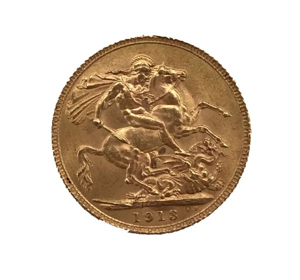 A GEORGE V 1913 GOLD SOVEREIGN