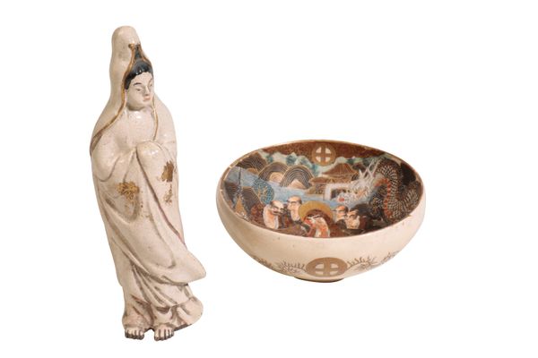 JAPANESE SATSUMA BOWL, MEIJI PERIOD