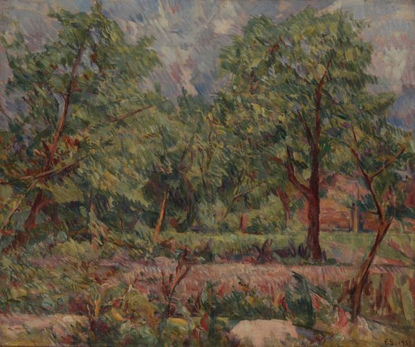 * ELLIOTT SEABROOKE (1886-1950) Landscape With Trees