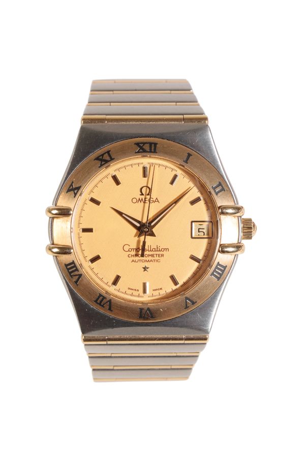 OMEGA CONSTELLATION GENTLEMAN'S BI - METAL BRACELET  WATCH