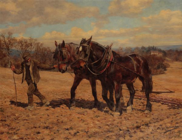 FRANCES MABEL HOLLAMS (1877-1963) 'The Plough Team'