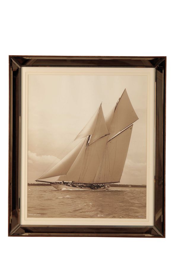 BEKEN OF COWES: A PAIR OF FRAMED PHOTOGRAPHIC PRINTS OF YACHTS