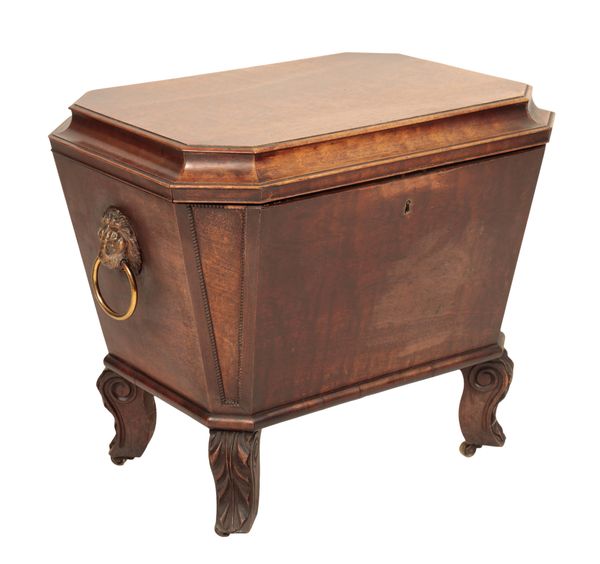 A REGENCY MAHOGANY CELLARET,