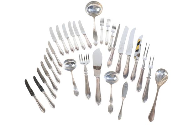 A MOSTLY MATCHED SILVER FLATWARE SERVICE BY VINER'S LTD.,