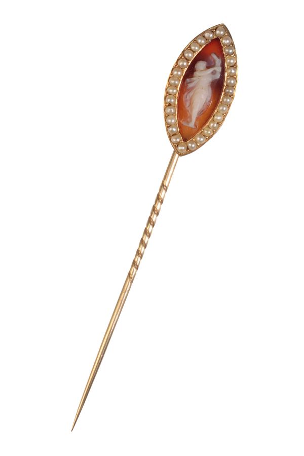 A CAMEO STICK PIN