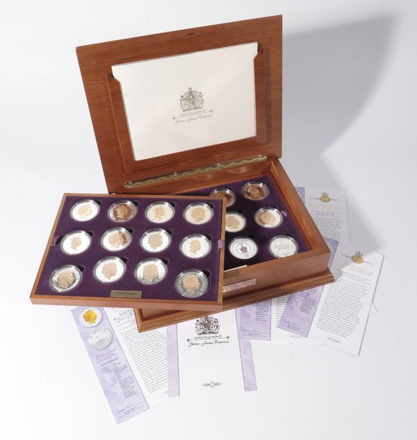 ROYAL MINT QUEENS GOLDEN JUBILEE STERLING SILVER COIN COLLECTION