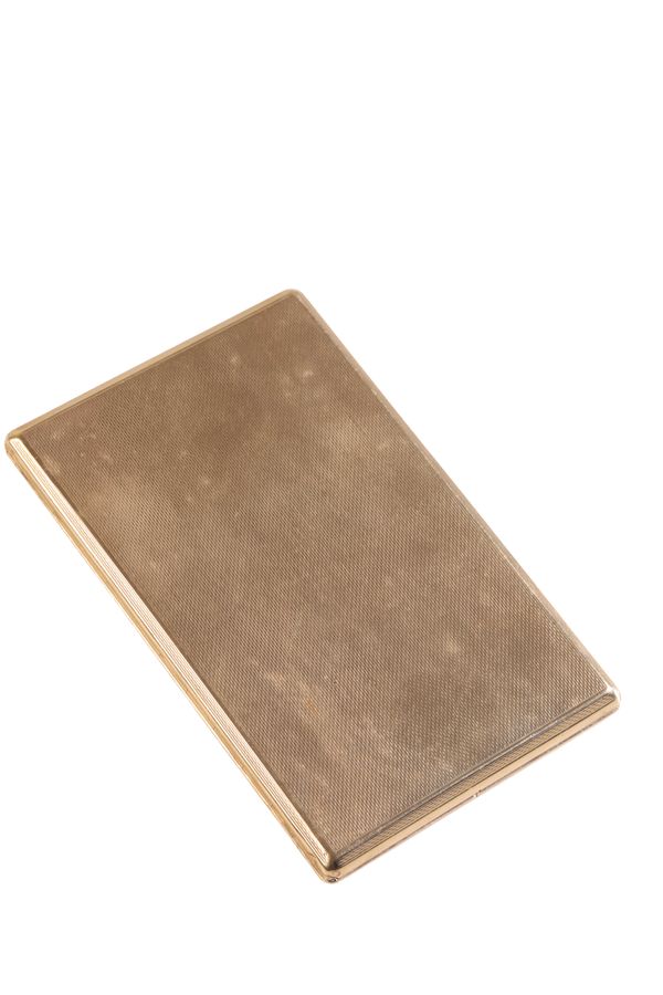 A 9CT YELLOW GOLD CIGARETTE CASE