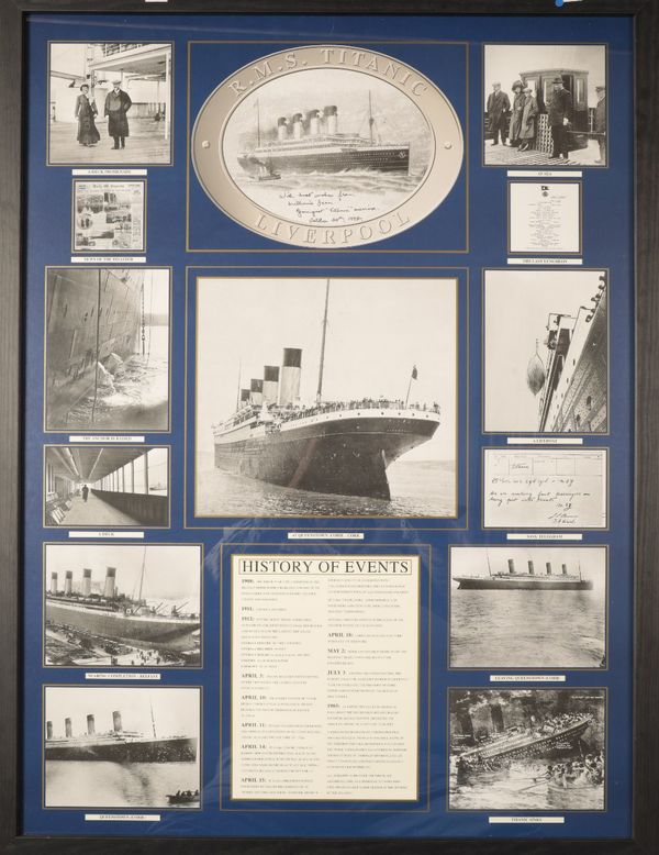 A REPRODUCTION R.M.S. TITANIC LIVERPOOL POSTER