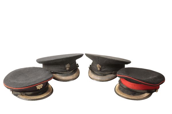 FOUR VARIOUS MILITARY CAPS