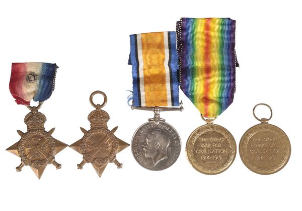A COLLECTION OF GREAT WAR MEDALS