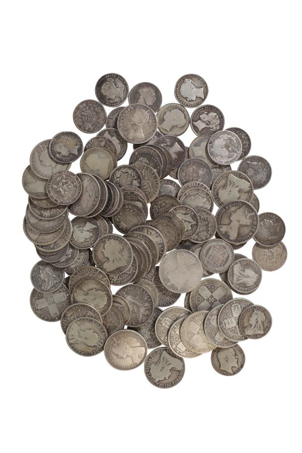 A QUANTITY OF FLORINS AND ONE SHILLINGS