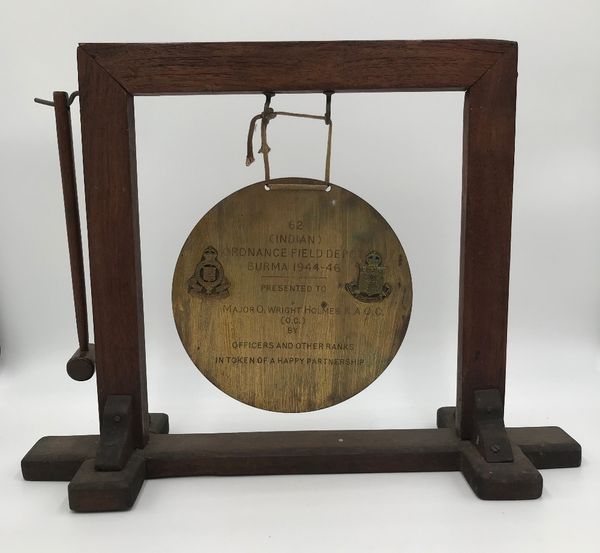 A MILITARY DINNER GONG