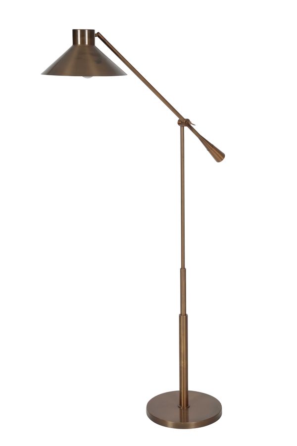 HEATHFIELD & CO: AN ADJUSTABLE BRASS FLOOR LAMP