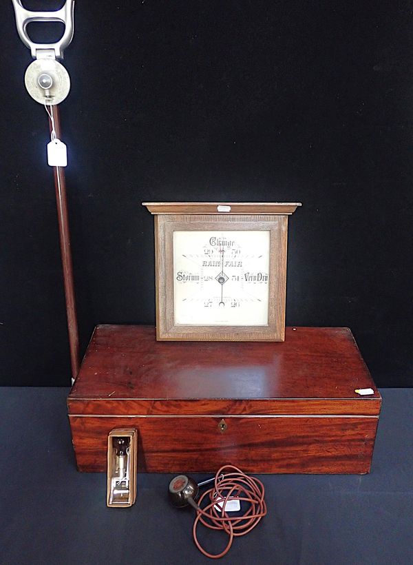 A LARGE 19th CENTURY MAHOGANY WRITING SLOPE