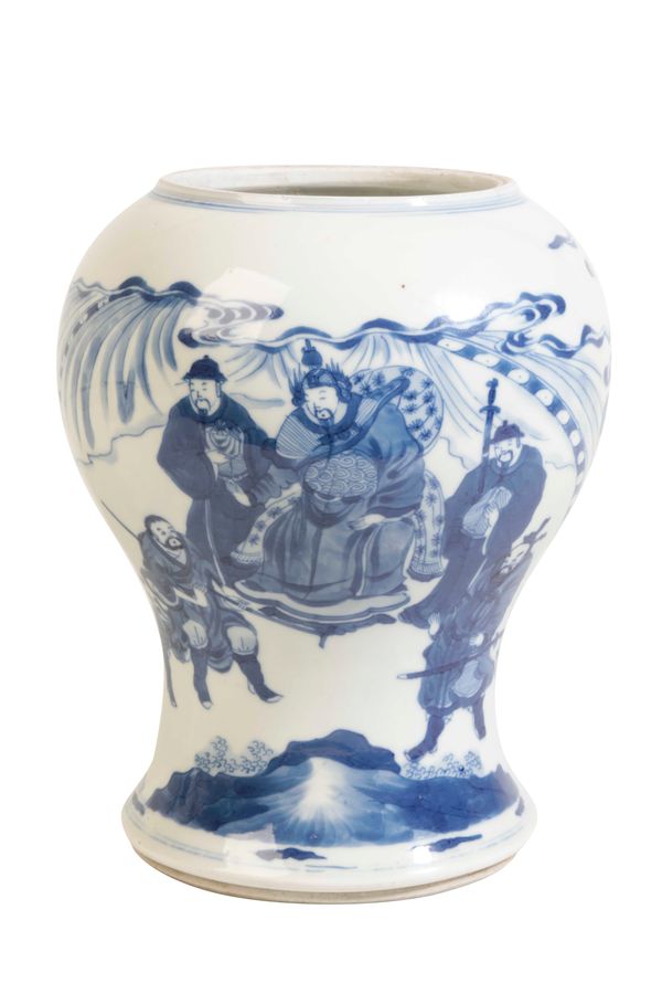 BLUE AND WHITE VASE, KANGXI PERIOD