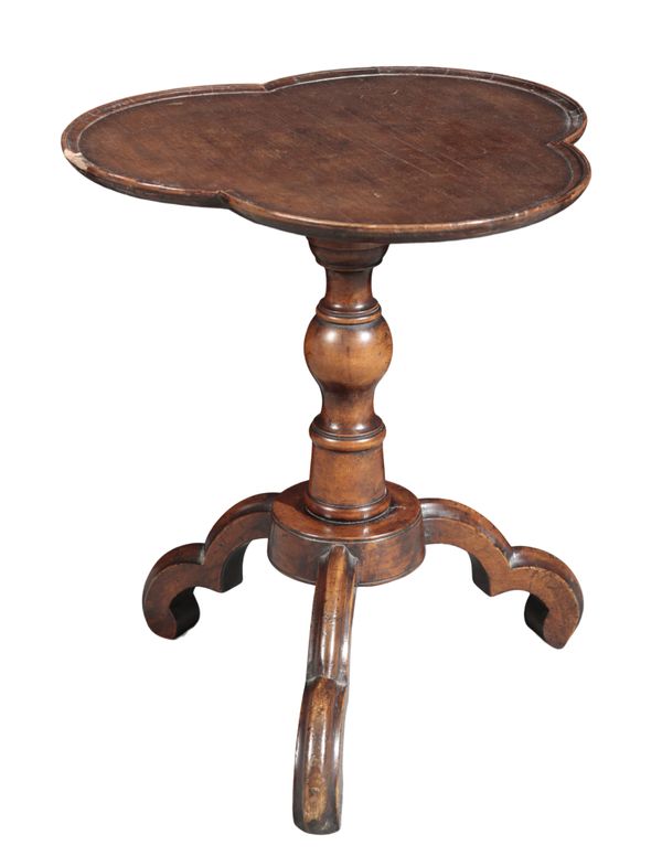 A STAINED WOOD WINE TABLE