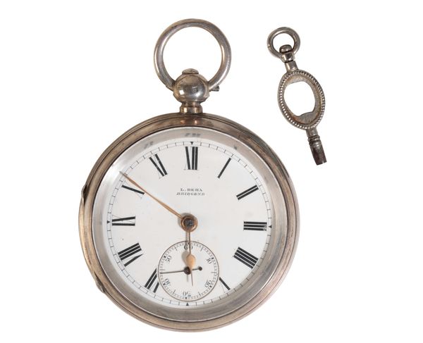 L. BEHA OF BRIDGEND: A SILVER CASE POCKET WATCH