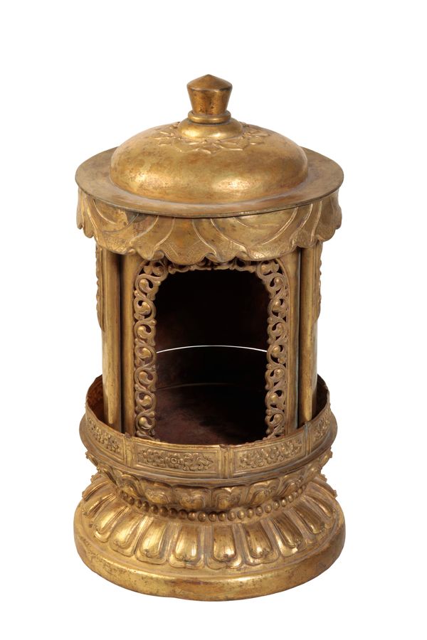 LARGE GILT-COPPER SHRINE