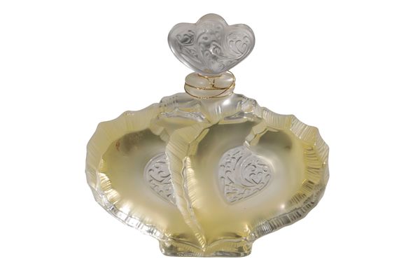 LALIQUE FLACON COLLECTION 'DEUX COEURS'