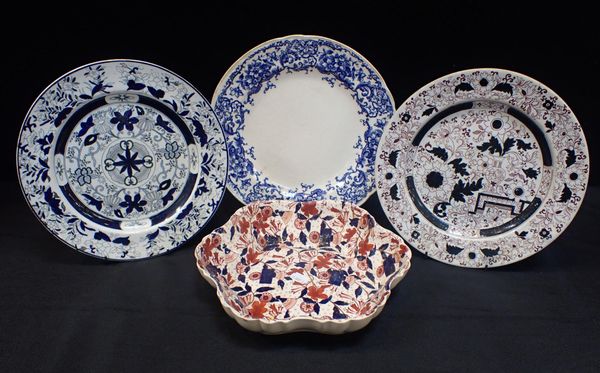 TWO ASHWORTH IRONSTONE PLATES