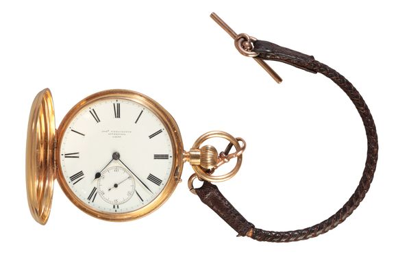 A GENTLEMAN’S 18CT GOLD KEYLESS LEVER POCKET WATCH