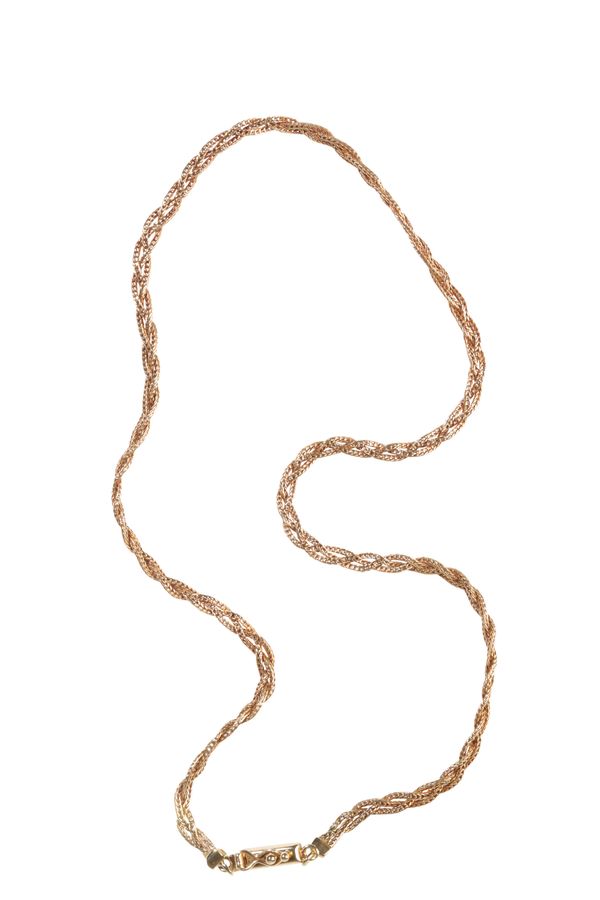 A YELLOW GOLD NECKLACE