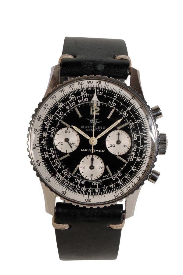 BREITLING NAVITIMER GENTLEMANS  STAINLESS STEEL CHRONOGRAPH WRIST WATCH