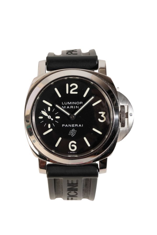 LUMINOR MARINA PANERAI GENTLEMAN'S STAINLESS STEEL WRIST WATCH