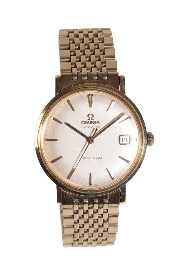 OMEGA SEAMASTER GOLD PLATED GENTLEMAN'S BRACELET WATCH