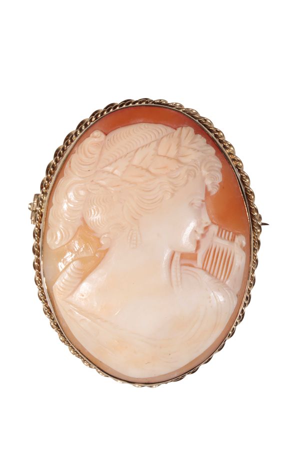 A VICTORIAN CAMEO BROOCH