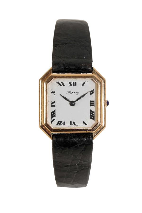 ASPREY 18CT GOLD LADY'S WRIST WATCH