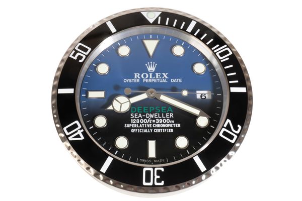 ROLEX STYLE WALL CLOCK SEADWELLER DEEP SEA