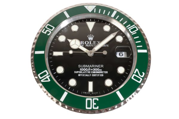 ROLEX STYLE WALL CLOCK SUBMARINER (THE HULK)