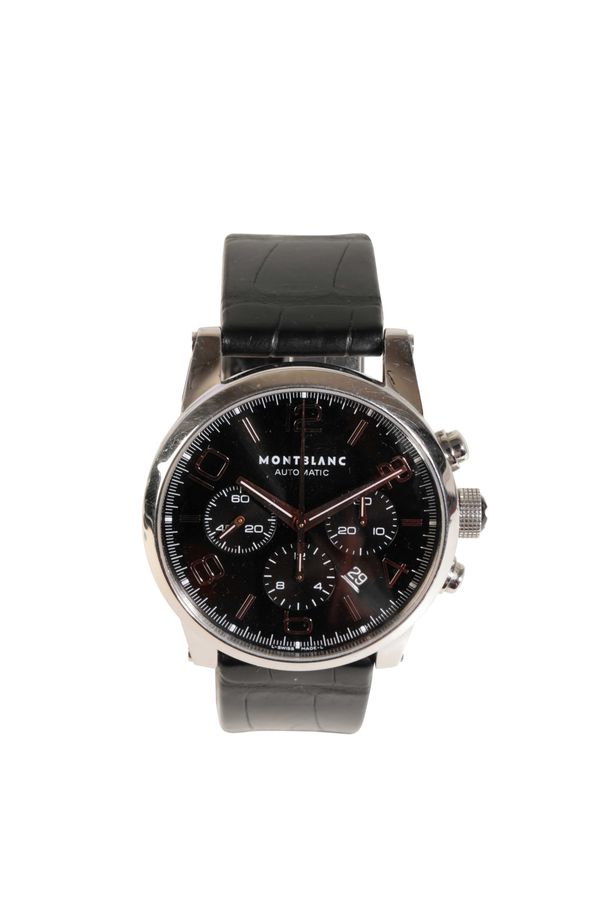 MONTBLANC TIMEWALKER GENTLEMAN'S STAINLESS STEEL WRIST WATCH