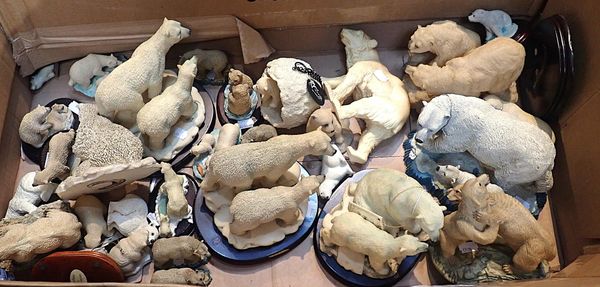 A LARGE QUANTITY OF RESIN CAST POLAR BEARS