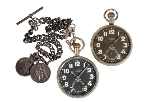 TWO MILITARY POCKET WATCHES