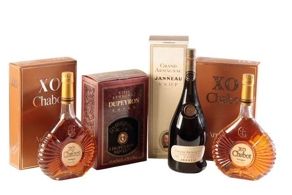 FOUR BOTTLES OF VINTAGE ARMAGNAC: