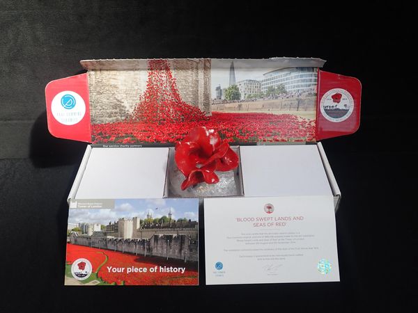 TOWER OF LONDON CERAMIC POPPY BY PAUL CUMMINS