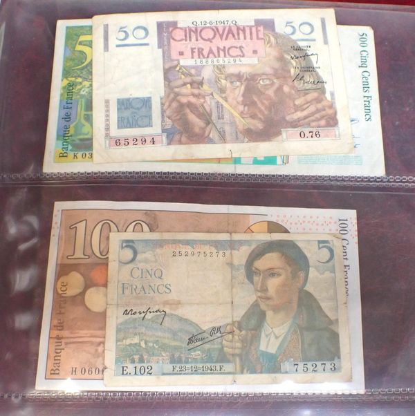 AN ALBUM OF WORLD BANKNOTES