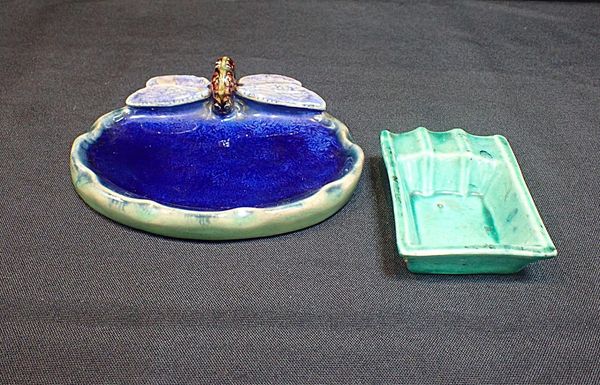 ROYAL DOULTON SOAP DISH WITH 'DRAGONFLY' DESIGN