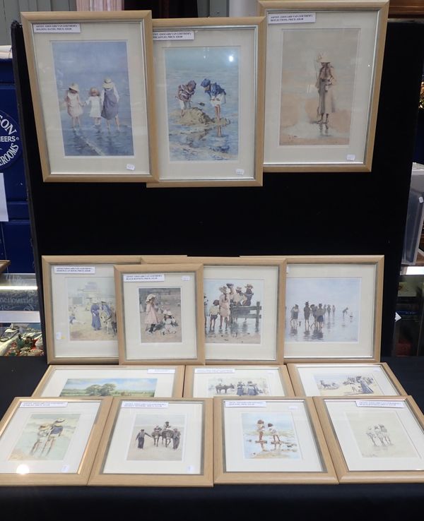 A COLLECTION OF BEACH SCENE PRINTS