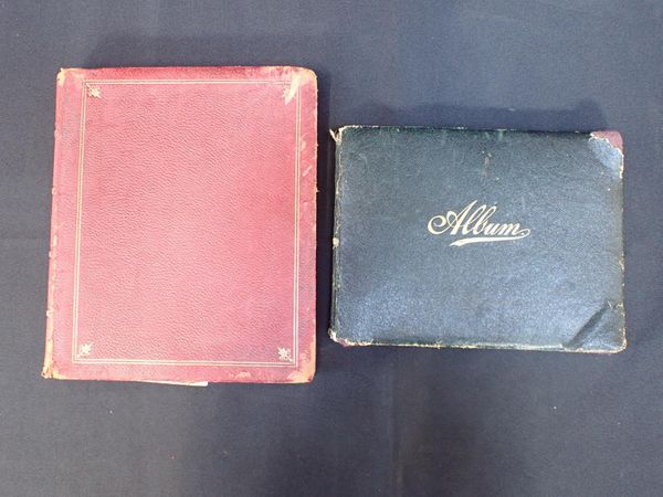 TWO VICTORIAN SKETCH/DRAWING ALBUMS